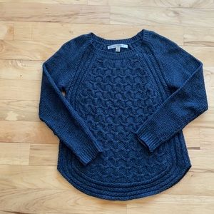 Max Studio Charcoal Grey Cable Knit sweater